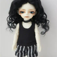 【JUSUNS】JD039 1/12 Fashion Boneka Curly Mohair Doll Wigs Size 4-5inch 11-13cm Lovely Wave Long BJD Doll Wig