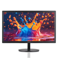22in LED Monitor Ultra Thin High Clear 16:9 300cd/m2 Compatible with HDMI Eye Care Desktop Monitor 1920x1080 75HZ 1ms Response