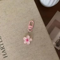 OEM SK-C1401 Gantungan Kunci Bunga Kamboja Bali / Keychain Mini Bagcharm Hiasan Tas HP Flower Cute /