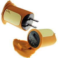 【Disney】立體造型2A充電轉接插頭 USB轉接頭-蒂蒂◆贈送!黃色小鴨耳機塞◆