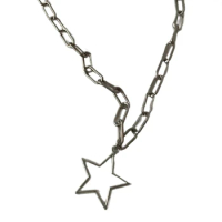 Y2k Star Pendant Necklace Charm Chain Necklace Alloy Material Star Jewelry Drop shipping