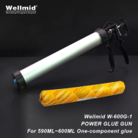 Manual Glue Gun For 590ml-600ml Syringe Barrel Single Component 1K PU Epoxy UV Solder Paste Sealant 3M ARALDITE Metal Power Gun