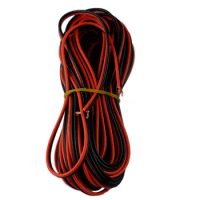 40FT 20 Gauge Extension Cable Wire Cord 20AWG 2Pin 2 Color Red Black Hookup Wire Stand Wire Conductor
