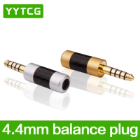 YYTCG 4.4mm Headphone Earphone 1/4Pcs High Quality Plug Jack DIY Plug Adapter For Sony PHA-2A TA-ZH1ES NW-WM1Z NW-WM1A