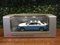 1/64 Master Mercedes-Benz S-Class S450 (W222) White/BL【MGM】