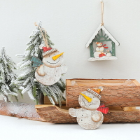圣誕新年雪人掛件墻面壁飾吊飾墻上裝飾幼兒園走廊自然角可愛掛飾