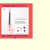 Enya single carbon fiber Nova Go acoustic guitar, 35 inches, beginner travel bag, including concert bag