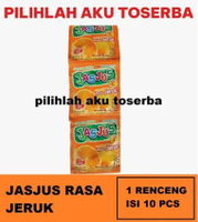 JASJUS JAS JUS Rasa JERUK kemasan renceng - ( HARGA 1 RENCENG )