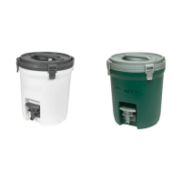 【Stanley】冒險系列 Water Jug ☆保溫冷飲桶 7.5L 簡約白 錘紋綠 10-01938