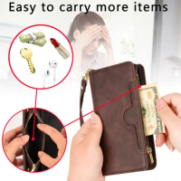 New Style Leather Case for Samsung Galaxy Note20 Ultra Z Fold 2 3 Xcover 5 Cases Multifunctional Zipper Wallet Phone Cover Card