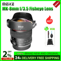 Meike MK-8mm f/3.5 Fisheye Lens for Canon EOS EF Nikon F-Mount Sony E FUJIFILM X Canon EF-M