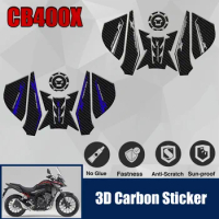 For Honda CB400X CB 400 X 2019 2020 2021 Motorcycle Tank Pad Protection Carbon-look Sticker Decal