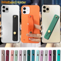 Universal Wrist Band Mobile Phone Holder For iPhone Finger Grip phone stand for samsung Push Pull back sticked Socket bracket