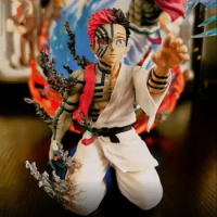 15cm Anime Demon Slayer Akaza Action Figurine Juuni Kitsuki Akaza Figure PVC Collectible Model Doll Toys Gifts