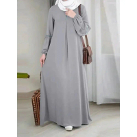 Váy Abaya Hồi Giáo, Thời Trang Mới Cho Năm 2025, Tay Áo Dài, Phong Cách Thường Ngày Đính Kim Sa, Váy