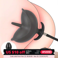 Dildo Inflated Anal Plug Separate Pump Expandable Big Butt Plug Prostate Massager Anus Dilator Anal Sex Toys for Men Flower Bud