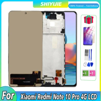 6.67" Original Screen For Xiaomi Redmi Note 10 Pro 4G LCD Display Touch For Redmi Note10Pro M2101K6G Replace/ Frame Display