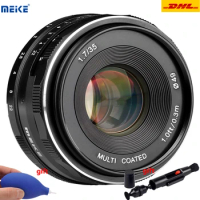 MEKE Camera Lens MK-35mm F1.7 Large Aperture Manual Focus Lens for Sony Fujifilm Nikon1 V1/V2/V3/S1/S2/J1/J2/J3/J4/J5 Camera