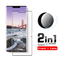 2 In 1 Protective Glass for Huawei Mate 30 Pro 5G Safety Screen Protector Camera Lens Tempered on Huawe Mate30 Pro Film