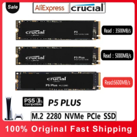 Crucial P3 Plus/P3 SSD 4TB 2TB 1TB 500GB SSD PCIe 4.0x4 M.2 2280 NVMe Internal Solid State Disk for Laptop PS5 Desktop