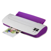Home Office Hot Cold Laminator Machine for A4 Document Photo Blister Packaging Plastic Film Roll Laminator
