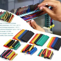 Heat Shrink Pembungkus Kabel Bakar Selang Konektor Penyambung Kabel Isolasi Bakar 164Pcs-zjt