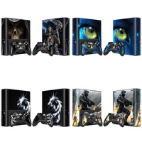 For Microsoft XBOX 360 E Popular Game Sticker Cover Vinyl Console and 2 Game Controller Skins