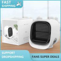 Air Conditioner Fan Evaporative Cooler Circulator Humidifier Quiet Mist Cooling Desk Fan USB Rechargeable Air Cooling Fan