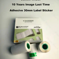 3Rolls Printable 30mm Label Sticker Roll Direct Thermal Paper with Self-adhesive 56mm for PeriPage A6 PAPERANG P1/P2 Printer