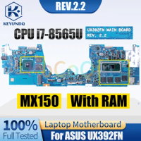 For ASUS UX392FN Notebook Mainboard REV.2.2 i7-8565U MX150 With RAM 60NB0KZ0-MB1060 Laptop Motherboard Full Tested