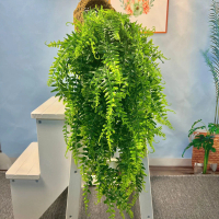 Green fake tree hanging radish leaf Ivy seaweed grape fake flower vine wall home garden party decora