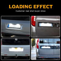 aimey ไฟส่องป้ายทะเบียนรถยนต์ LED 2 ชิ้น สำหรับ Fiat Doblo 2010-2022 Opel/Vauxhall Combo 2012-2018 R