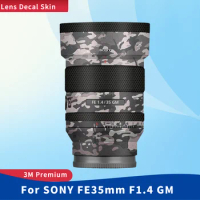 For SONY FE 35mm F1.4 GM Decal Skin Vinyl Wrap Film Camera Lens Body Protective Sticker Protector Coat FE1.4\35GM