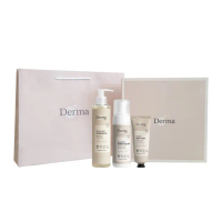 【Derma 丹麥德瑪】大地 Eco 蘆薈保濕禮盒-護手霜+私密慕斯+潔顏露(保濕 無添加 丹麥進口)
