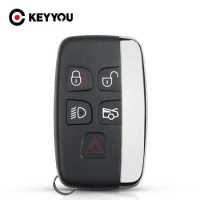KEYYOU For Jaguar F-Pace F-Type XE XF XJ 5 Buttons Replacement Remote Key Shell Case