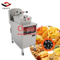 UAE Multifunctional Provided Restaurant Machine 135 KG Commercial 25L Digital Type Fryer Kfc Chicken Gas Pressure Fryer