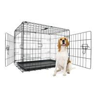 Foldable Strong Stainless Steel Sale Cheap Stocked Discount Metal Dog Kennel Large Dog Cage