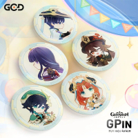 Bộ GPin Huy hiệu cài balo cài áo Genshin Raiden Zhongli Wanderer Dream of Roving Stars - GCD Shop