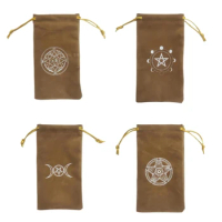 25UC Rectangle Pendulum Divination Tablecloth Tarot Card Pad Runes Altar Bag