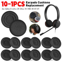 Earpads Cushions Replacement Noise Isolation Foam Ear Pads Cushions Headphone Earpads for Jabra Evolve 20 20se 30 30II 40 65 65