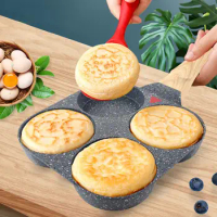 4 Hole Frying Pans, Pan , Cookware Steak Saucepan Non-Stick Omelet Electric Ceramic Stove