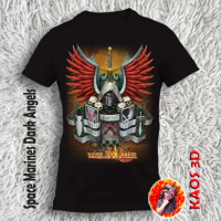 Kaos Warhammer Space Marines Dark Angels size anak dan dewasa