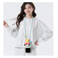 迪士尼史迪仔 毛絨公仔手機掛繩零錢包|阿金