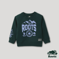 【Roots】Roots小童-曠野之息系列 山脈元素圓領上衣(深海綠)