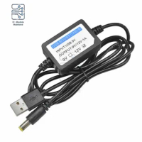 USB to DC Conversion Cable Line Booster Power Converter 5V to 12V Boost Cable 5.5x2.1mm DC Connection Male 1.3M Power Connector