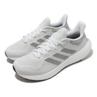 【adidas 愛迪達】慢跑鞋 Pureboost Jet W 女鞋 灰 白 緩震 反光 運動鞋 路跑 透氣(GW0906)