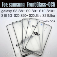 With OCA Touch Screen LCD Front Outer Glass Lens For Samsung Galaxy S8 s8+ S9 s9plus S10 s10+ s10 5G S20 s20+ S20ultra s21Ultra