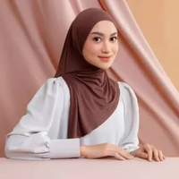 Lozy Hijab - Lesti Instan Bandana Lozy x Lesti Kejora (Pashmina Instan Bandana) Brown