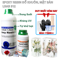 Keo Epoxy Resin Trong Suốt 312, Chuyên Làm Mặt Bàn, Làm Khuôn, Làm Đồ Handmade, Crafts, Kháng UV, Đổ