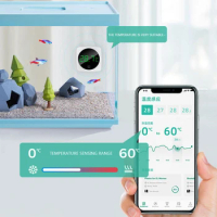 Electronic Fish Tanks Temp Meter Multi-Functional Monitor Terrarium Temperature Meter Portable Exquisite Wireless Aquatic Tools